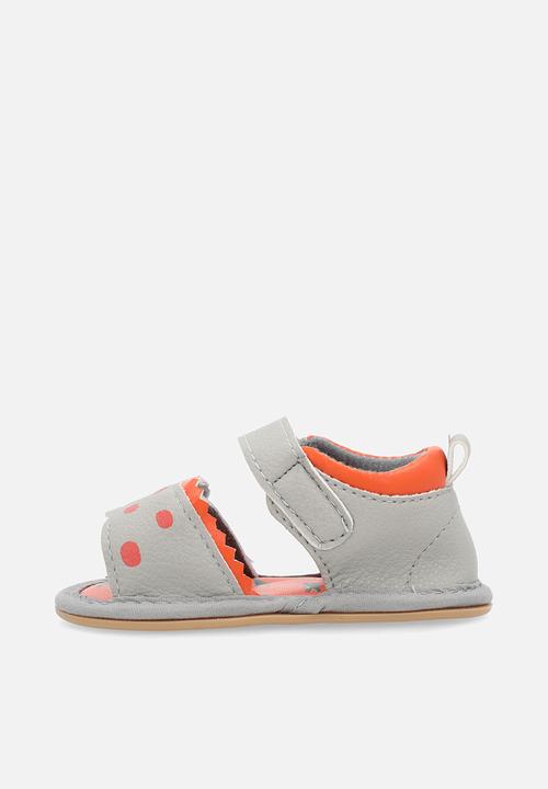 Pop Candy - Open toe sandals - grey/orange