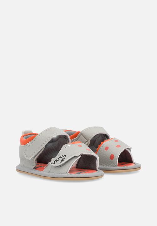 Pop Candy - Open toe sandals - grey/orange