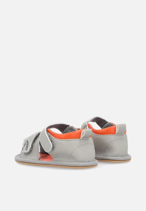 Pop Candy - Open toe sandals - grey/orange