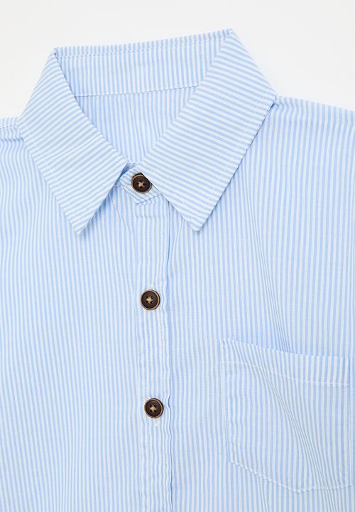 Pop Candy - Button down shirt - light blue