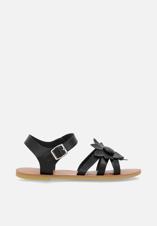 Pop Candy - Floral sandals - black