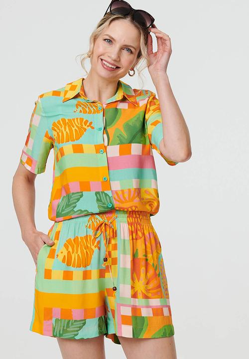 Stella Morgan - Short sleeve regular fit blouse - multi
