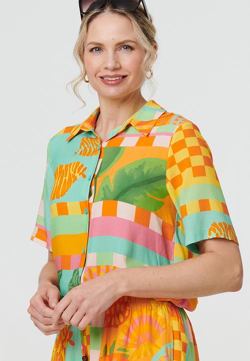 Stella Morgan - Short sleeve regular fit blouse - multi