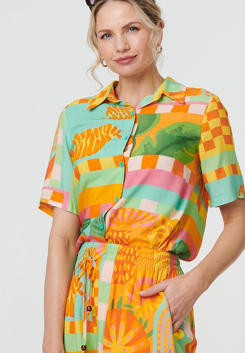 Stella Morgan - Short sleeve regular fit blouse - multi