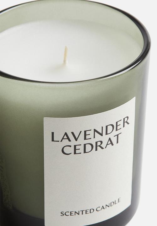 H&M - Scented candle in a glass holder - lavender cedrat