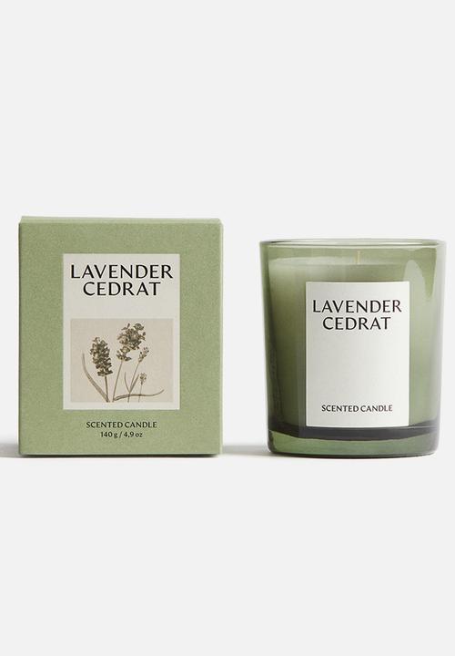 H&M - Scented candle in a glass holder - lavender cedrat