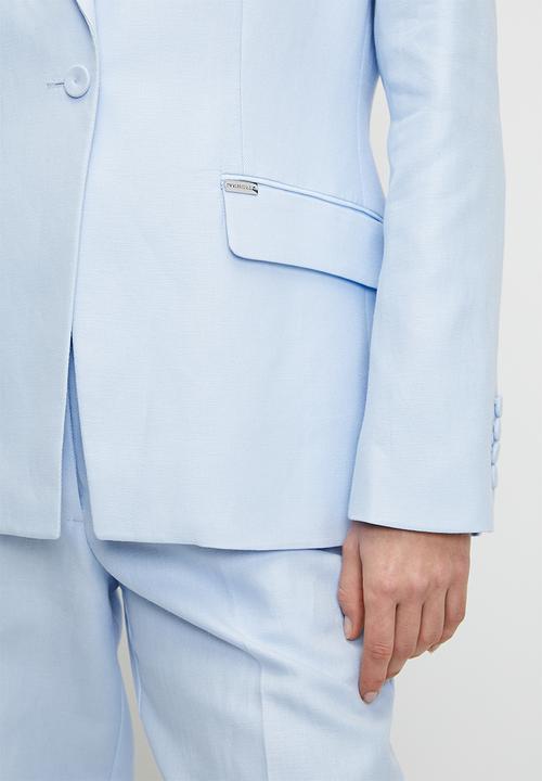 Pringle of Scotland - Eve Linen Blend Blazer - Light Blue