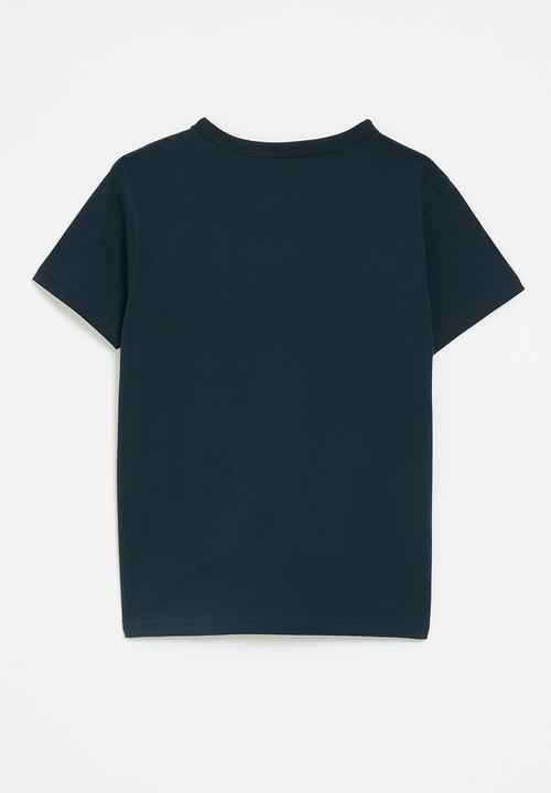Pop Candy - Giraffe placement print tee - dark navy