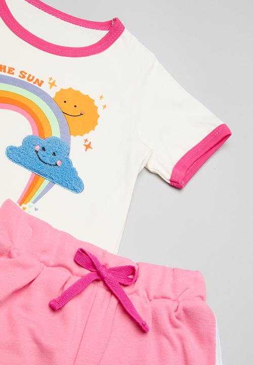Pop Candy - Tee & short set - multi
