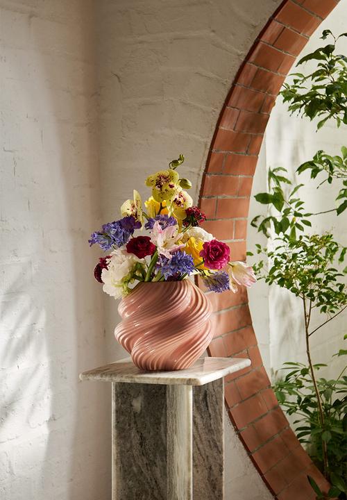 H&M - Stoneware vase - pink