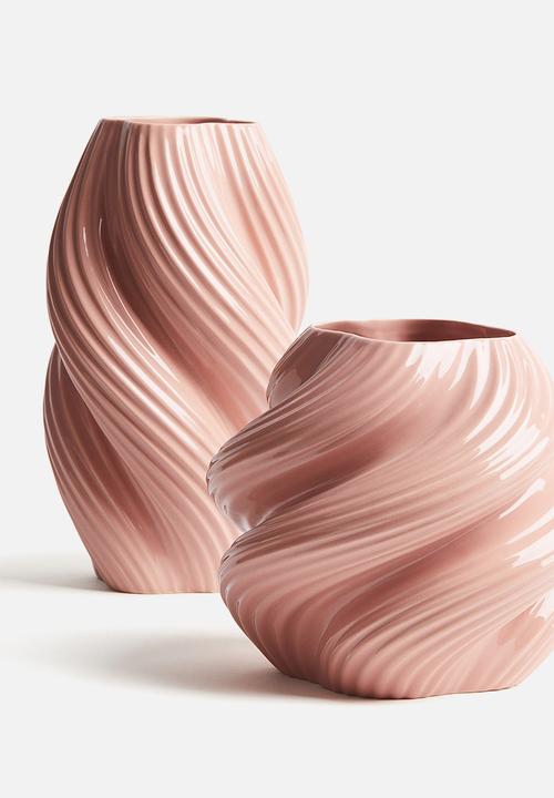 H&M - Tall stoneware vase - pink