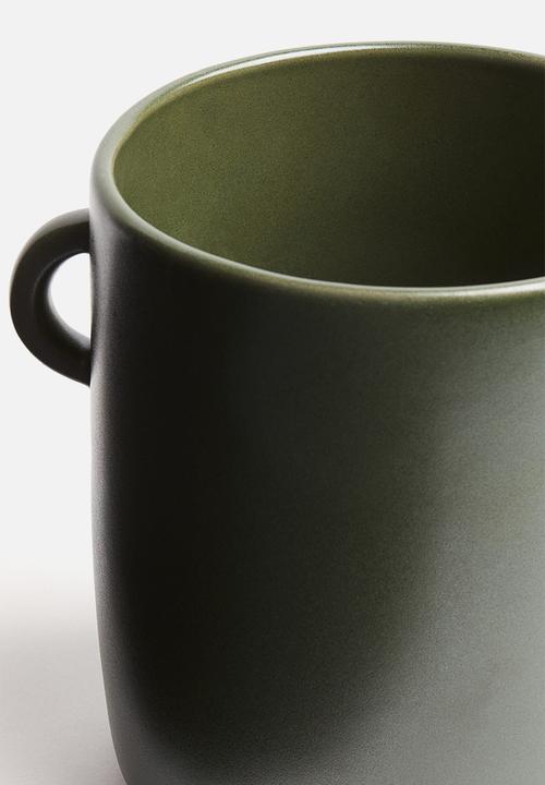 H&M - Stoneware utensil holder - dark green