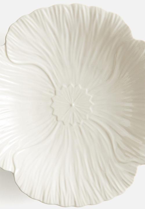 H&M - Large stoneware serving plate - white