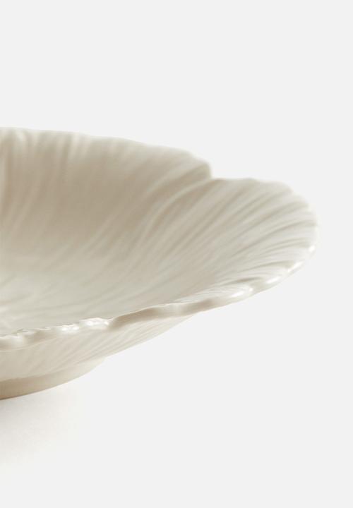 H&M - Large stoneware serving plate - white