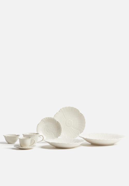 H&M - Large stoneware serving plate - white