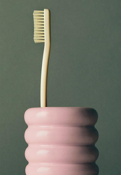 H&M - Stoneware toothbrush mug - pink