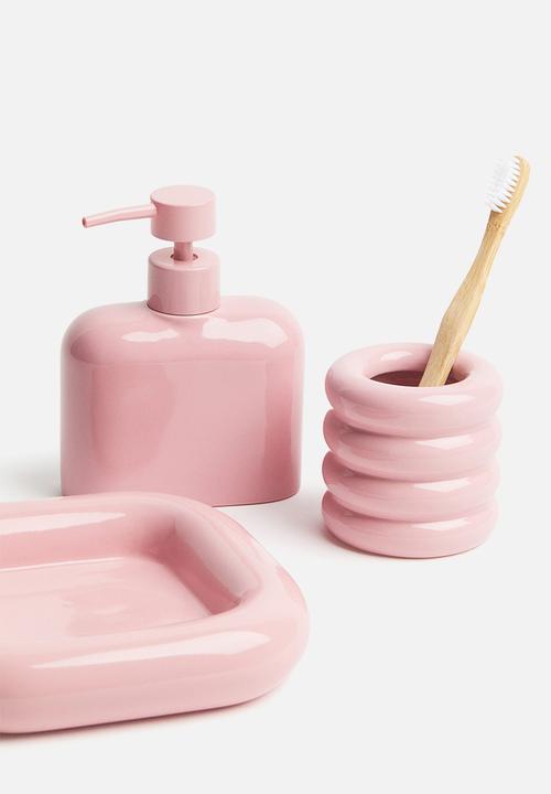 H&M - Stoneware toothbrush mug - pink