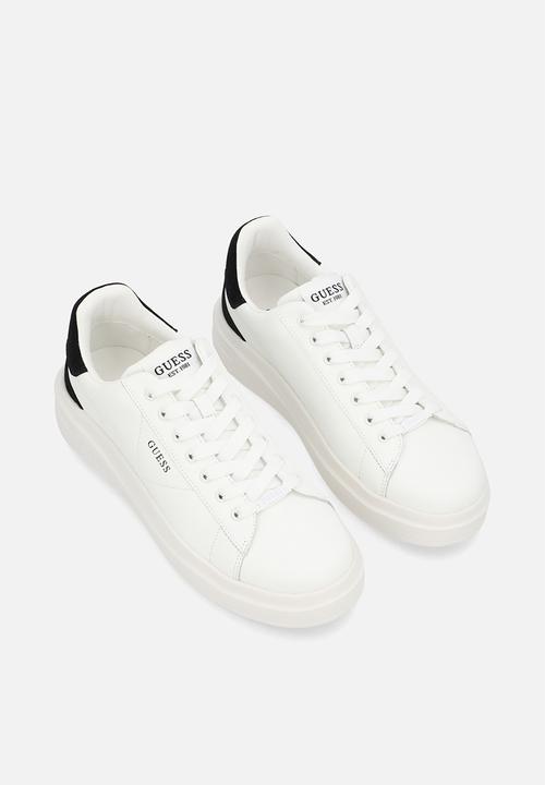 GUESS - Embossed  sneaker - white/black