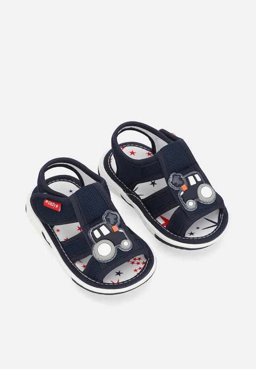 Pop Candy - Caged sandals - navy blue