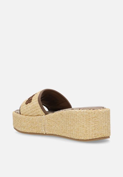 GUESS - Raffia espadrille slide - neutral
