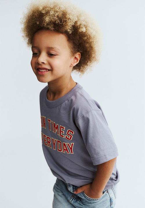 Cotton On - Jonny Short Sleeve Graphic Print Tee - Steel/Sport & Leisure