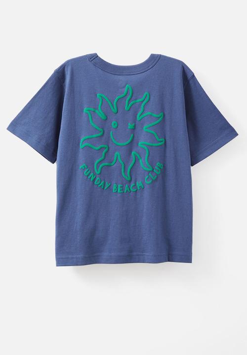 Cotton On - Jonny short sleeve graphic print tee - deep dive/funday beach club