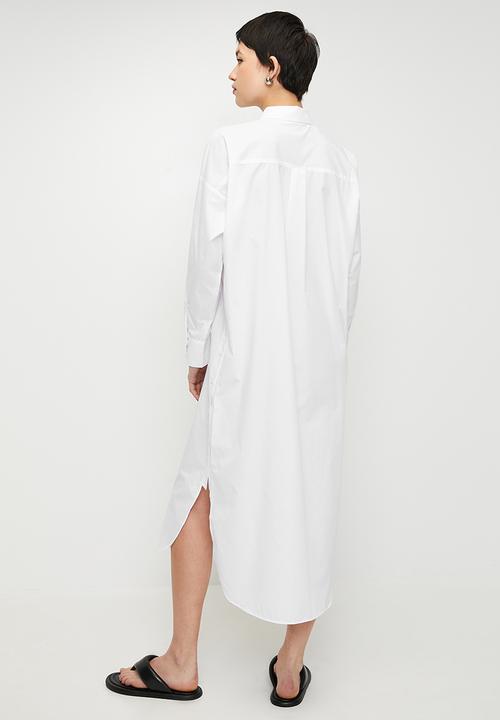 Trendyol - White Midi Woven Beach Dress