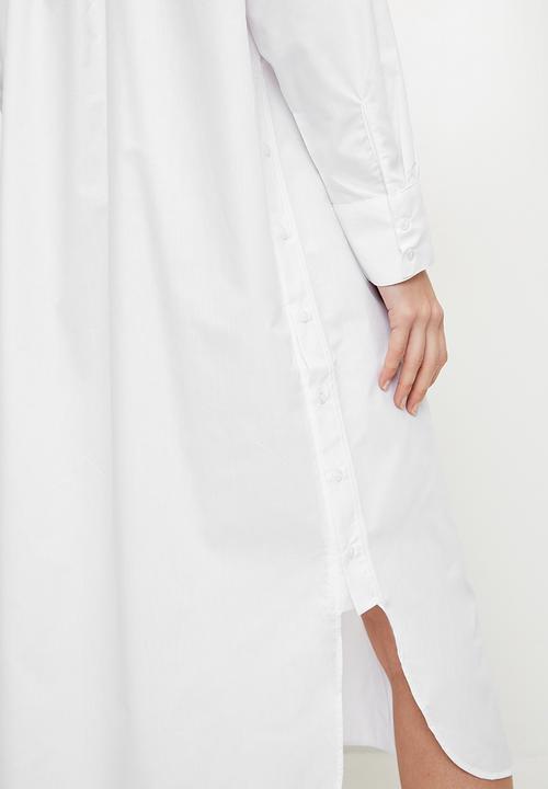 Trendyol - White Midi Woven Beach Dress