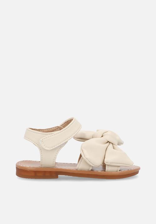 Pop Candy - Bow décor sandals - neutral