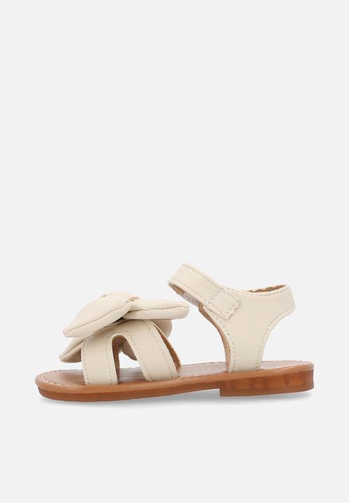 Pop Candy - Bow décor sandals - neutral