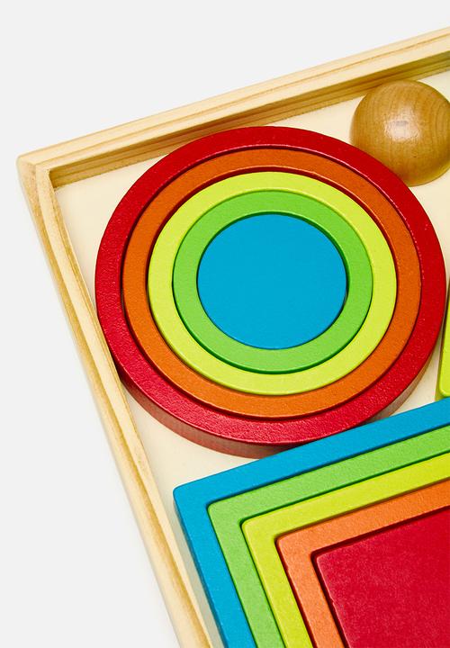 Pop Candy - Wooden building block toy set - multi