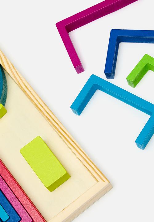 Pop Candy - Wooden building block toy set - multi