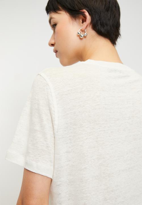 MANGO - T-Shirt Lenu - Neutral