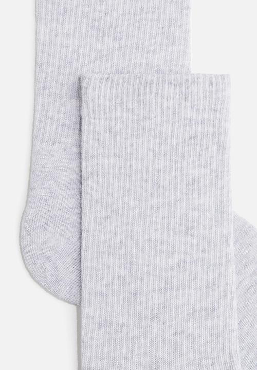 H&M - 5 pack socks -light grey marl