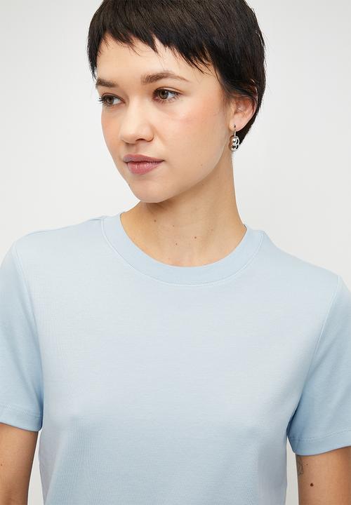MANGO - T-Shirt Rita - Light Pastel Blue