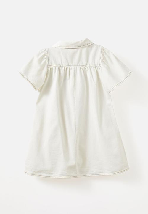 Cotton On - Kelly denim dress - hayman ecru