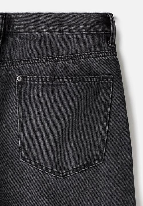 H&M - Baggy denim shorts - dark grey
