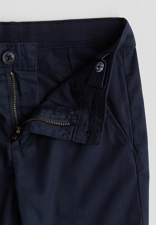 H&M - Cotton chino shorts - navy blue