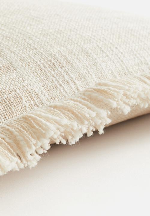 H&M - Slub weave cushion cover - beige