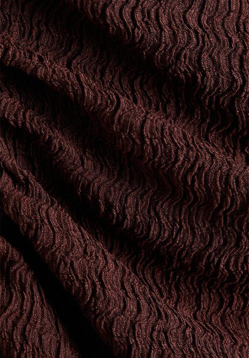 H&M - Draped bodycon dress - dark brown