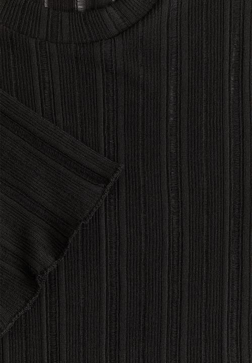 H&M - Rib-knit top - black