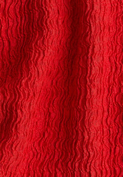 H&M - Textured jersey top - red