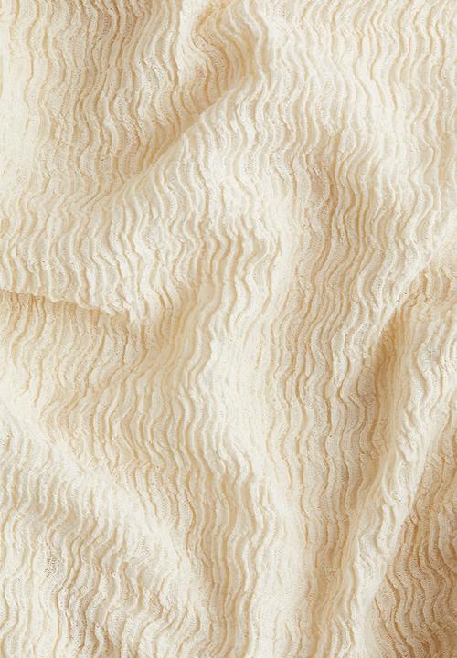 H&M - Textured jersey top - cream