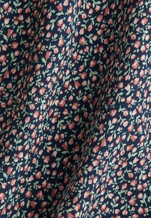 H&M - Crêpe wrap dress - navy blue floral