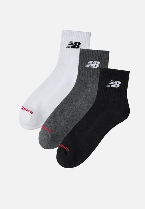 New Balance  - Everyday Quarter Sock 3Pk - Assorted