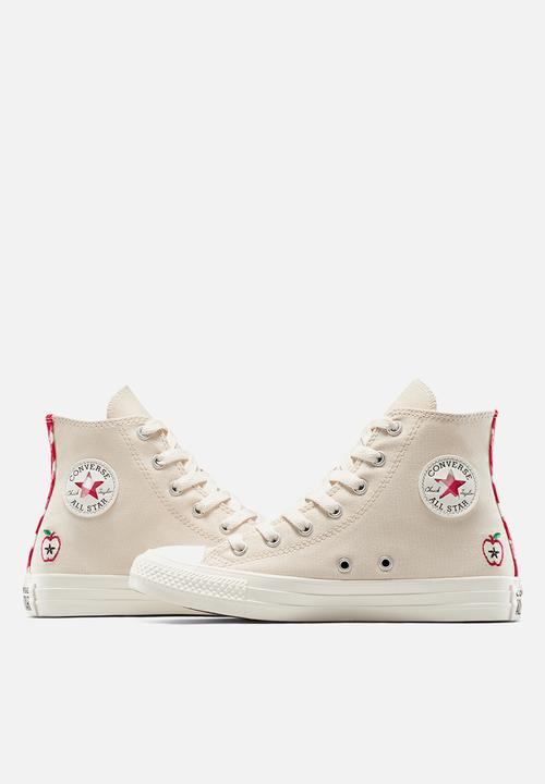 Converse - Chuck Taylor All Star Checkered Accents - Light Dune/Egret/Red