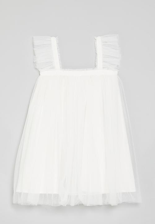 Pop Candy - Sleeveless tulle dress - white