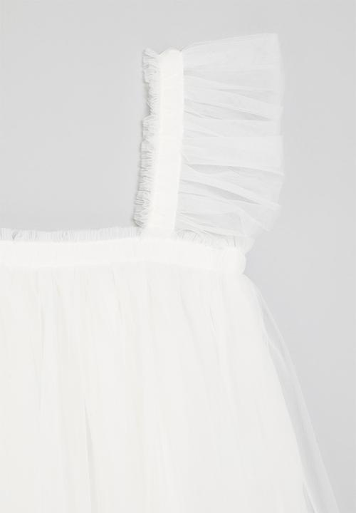 Pop Candy - Sleeveless tulle dress - white