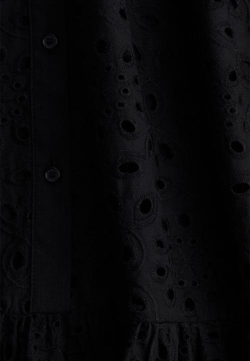 H&M - Broderie anglaise dress - black