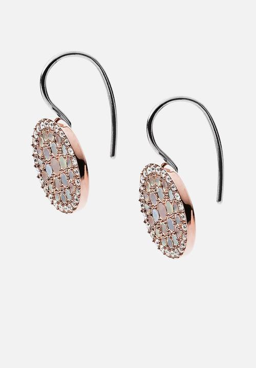 Fossil - Vintage Glitz Jf01737791 Earring - Rose Gold